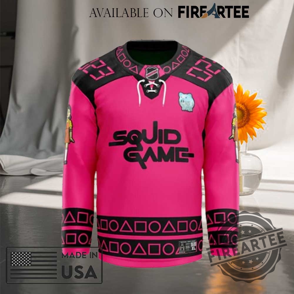 Squid Game Guard Hockey Jersey 5 Squid Game Guard Hockey Jersey