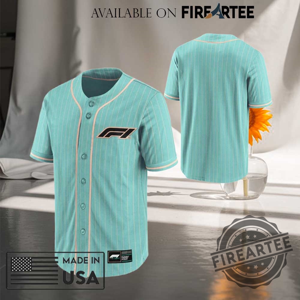 "Top Trendy Baseball Jerseys: Morgan Wallen, Dodgers, Mets, Ateez, Bad Bunny" 16 Formula 1 Miami Foundation Poly Cyan Baseball Jersey