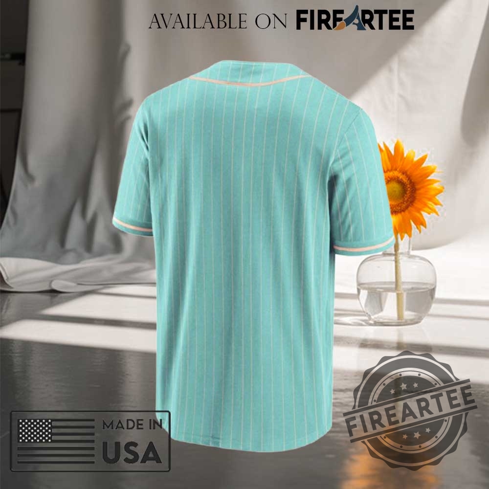 Formula 1 Miami Foundation Poly Cyan Baseball Jersey 5 Formula 1 Miami Foundation Poly Cyan Baseball Jersey