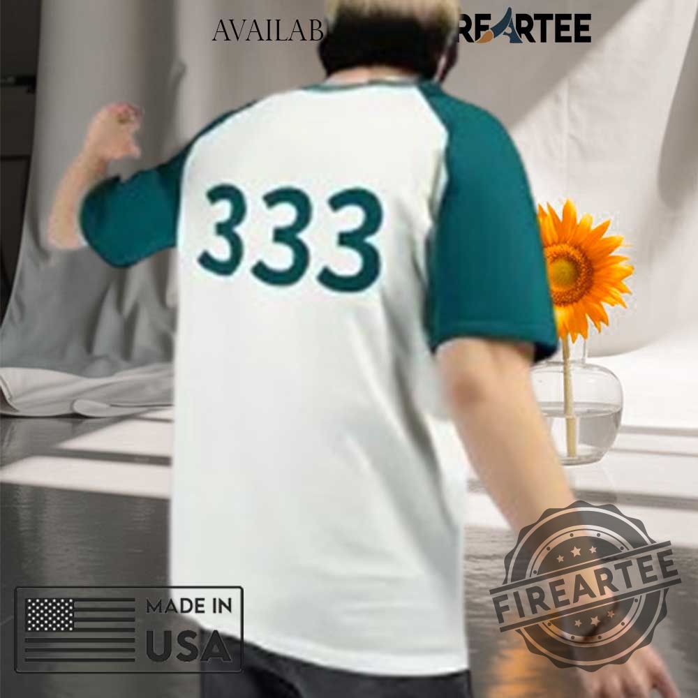 Squid Game Green Player Numbered Tshirt 8 Squid Game Green Player Numbered T-shirt