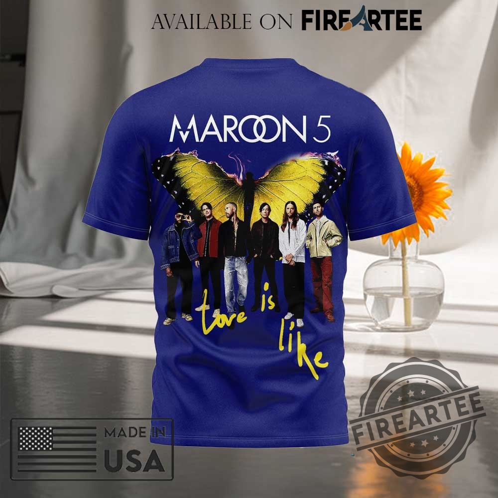 Maroon 5 Love Is Like New Album Allover Print Tshirt 4 Maroon 5 "Love is Like" New Album All-Over Print T-Shirt