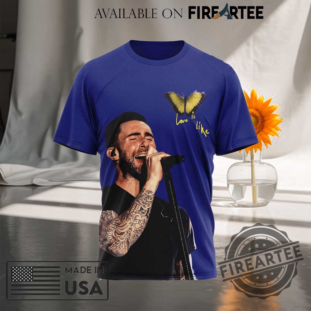 Maroon 5 Love Is Like New Album Allover Print Tshirt 5 Maroon 5 "Love is Like" New Album All-Over Print T-Shirt