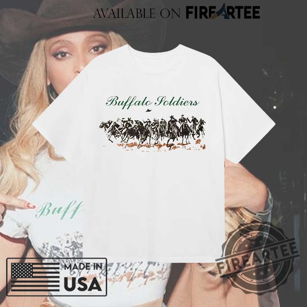 Beyonce Buffalo Soldiers Wearing Shirt Inspired Design