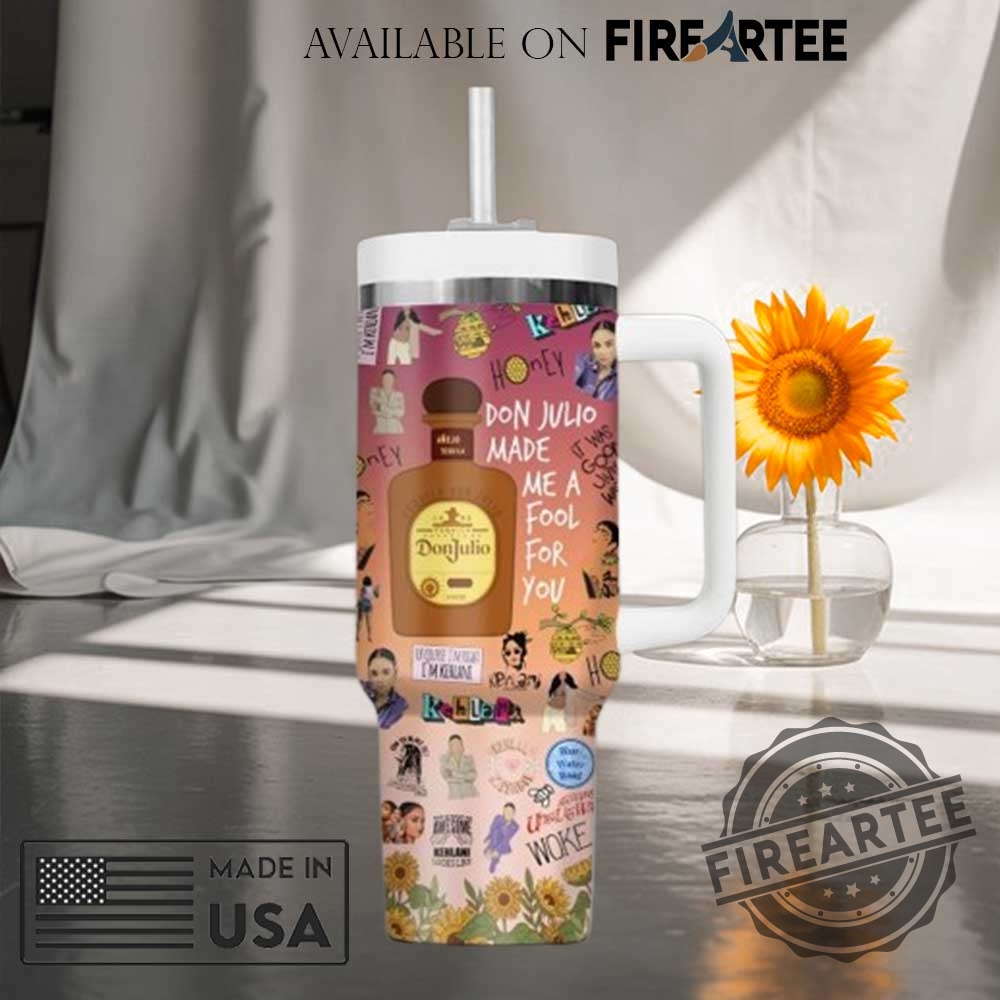 Kehlani Don Julio Made Me A Fool For You Tumbler Music Fan Stanley Style Cup 5 Kehlani "Don Julio Made Me A Fool For You" Tumbler Music Fan Stanley Style Cup