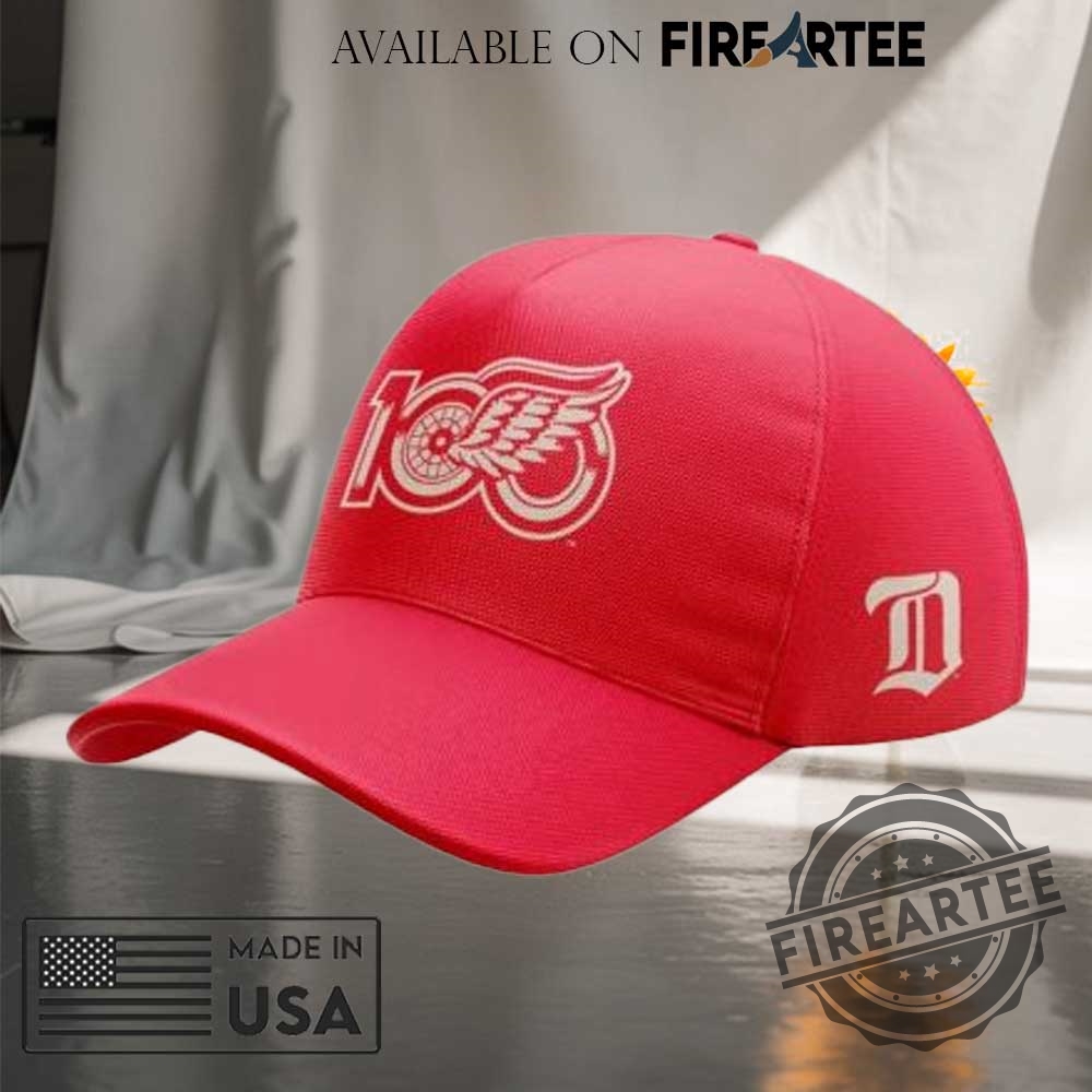 100 Years Of Hockeytown Detroit Red Wings Cap