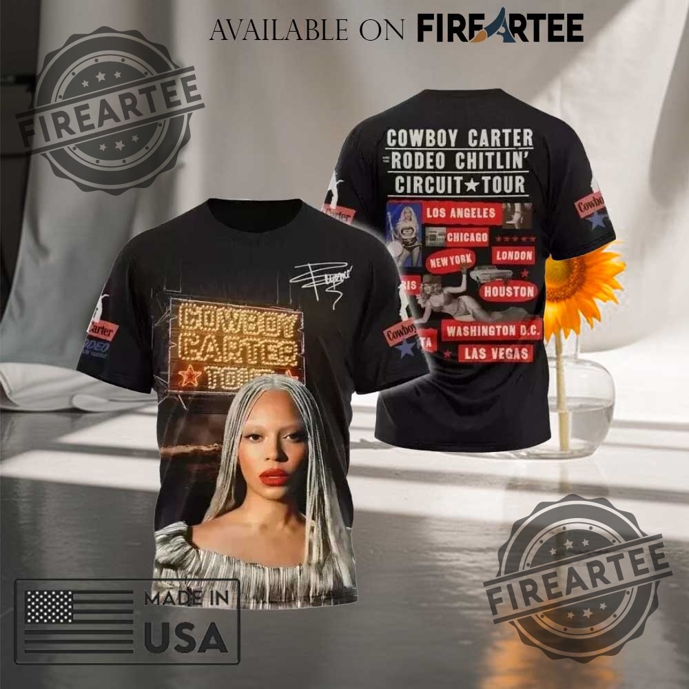 Celebrate Beyoncés Cowboy Carter Tour 2025 All Over Print Tshirt