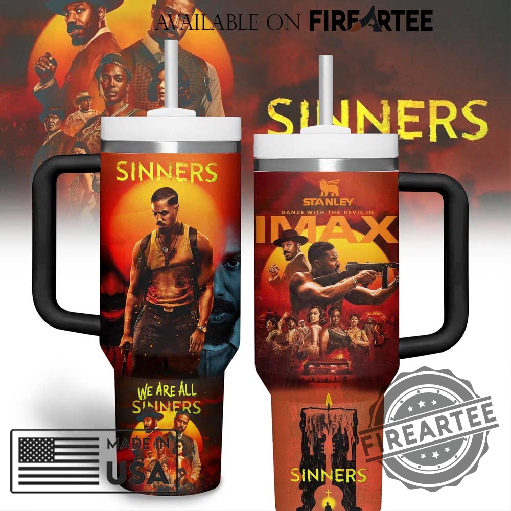 Sinners Movie Insulated Tumbler We Are All Sinners Film Fan Mug 5 SINNERS Movie Insulated Tumbler "We Are All Sinners" Film Fan Mug