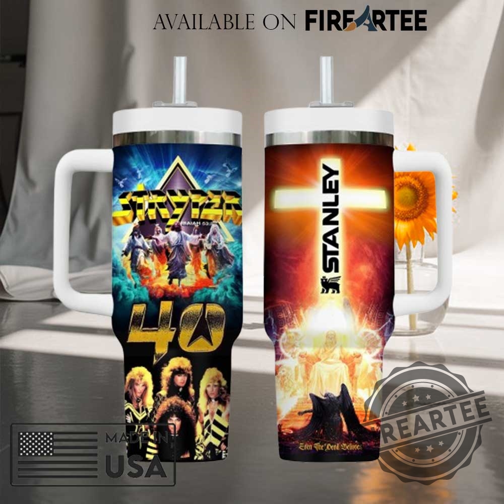 Stryper-40Th-Anniversary-Insulated-Tumbler-Christian-Metal-Band-Fan-Mug-Heavy-Metal-Collectible-Drinkware-fireartee_1-1