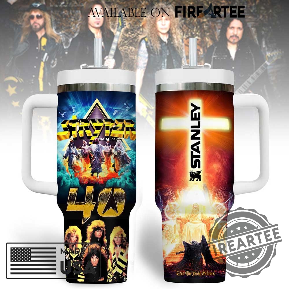 Stryper 40Th Anniversary Insulated Tumbler Christian Metal Band Fan Mug Heavy Metal Collectible Drinkware 5 Stryper 40th Anniversary Insulated Tumbler Christian Metal Band Fan Mug Heavy Metal Collectible Drinkware