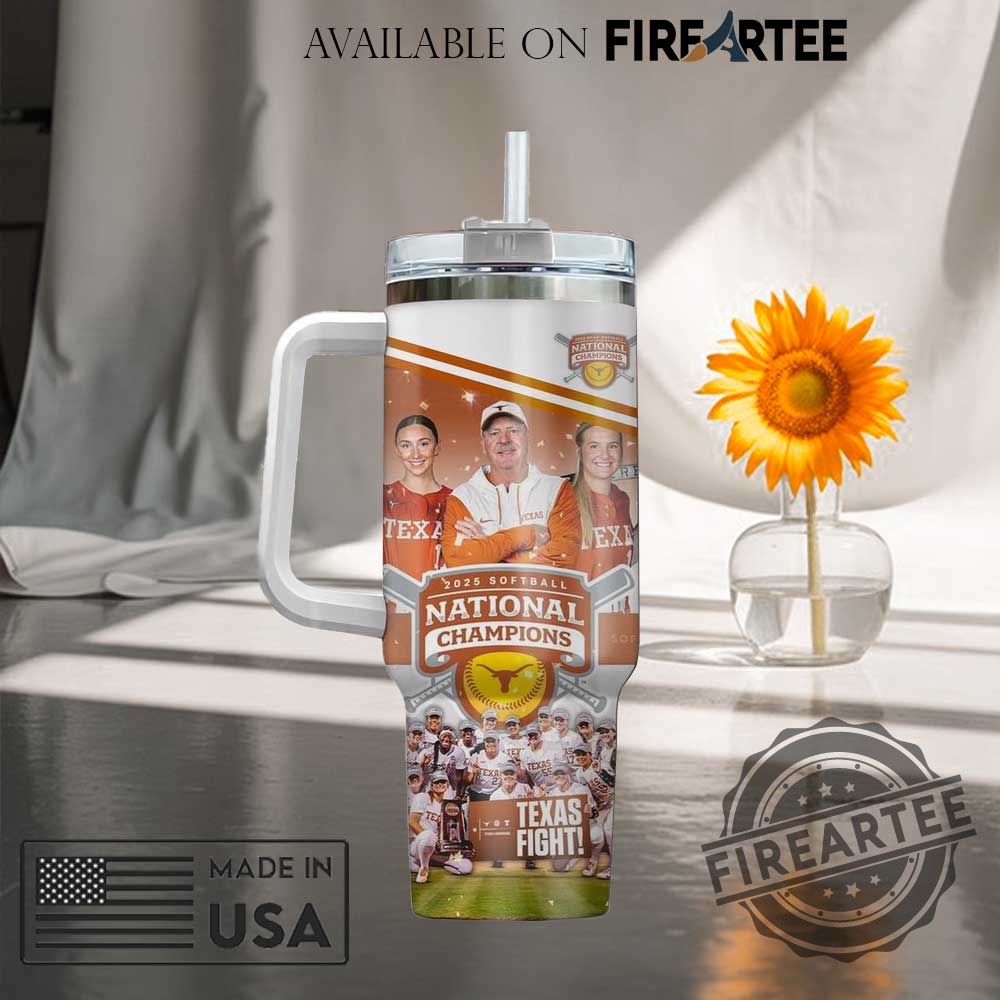 Texas Longhorns Softball 2025 National Champions Tumbler Ncaa College World Series 4 Texas Longhorns Softball 2025 National Champions Tumbler NCAA College World Series