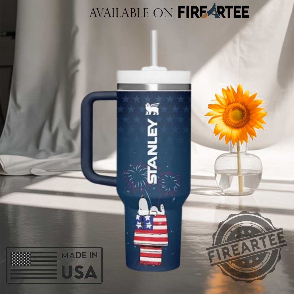 Snoopy Happy Independence Day Tumbler Patriotic American Flag Mug 4 Snoopy Happy Independence Day Tumbler Patriotic American Flag Mug