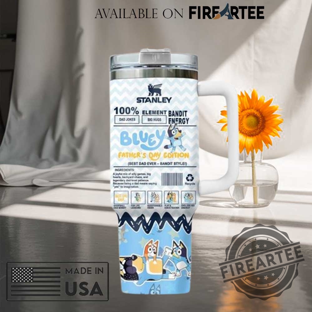 Bluey Dad Life Fathers Day Tumbler Bandit Energy Gift Mug 5 Bluey Dad Life Fathers Day Tumbler Bandit Energy Gift Mug fireartee 3