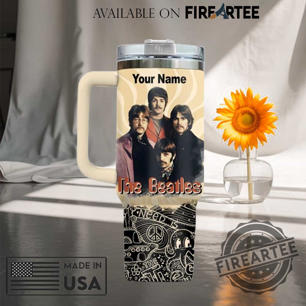 The Beatles Fan Custom Tumbler Stanley Style Insulated Mug 7 The Beatles Fan Custom Tumbler Stanley Style Insulated Mug