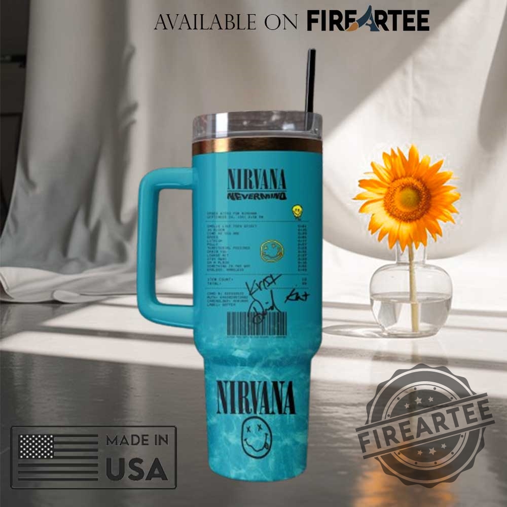 Nirvana Nevermind Album Art Stanley Style Tumbler Mug