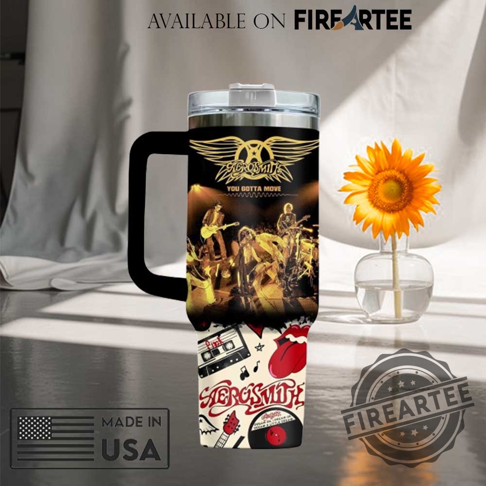 Vintage Aerosmith Concert Scene Stanley Tumbler Classic Rock Band Fan Mug 6 Vintage Aerosmith Concert Scene Stanley Tumbler Classic Rock Band Fan Mug