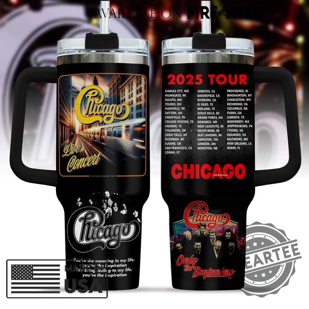 Chicago X The Very Best Of Chicago Only The Beginning Music 40Oz Tumbler 5 Chicago x The Very Best of Chicago: Only the Beginning Music 40oz Tumbler