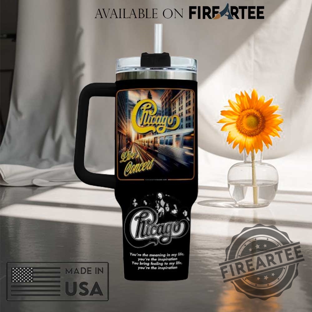 Chicago X The Very Best Of Chicago Only The Beginning Music 40Oz Tumbler 7 Chicago x The Very Best of Chicago: Only the Beginning Music 40oz Tumbler