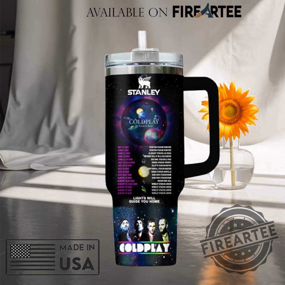 Coldplay Band Live Show Stanley Tumbler Space Theme Pop Music Fan Collectible Drinkware 6 Coldplay Band Live Show Stanley Tumbler Space Theme Pop Music Fan Collectible Drinkware