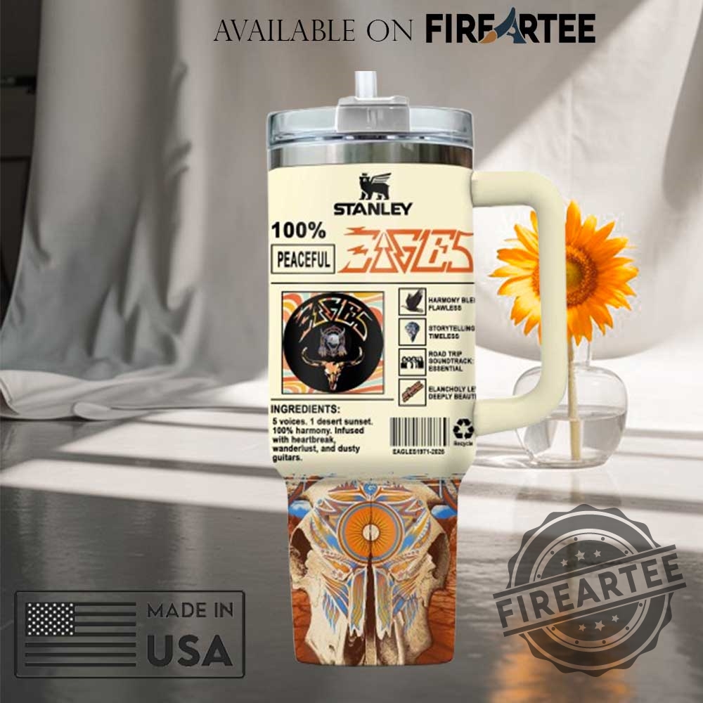 Eagles Band 1970S Vintage Art Stanley Tumbler Peaceful Easy Feeling Rock Fan Gift Mug 7 Eagles Band 1970s Vintage Art Stanley Tumbler Peaceful Easy Feeling Rock Fan Gift Mug