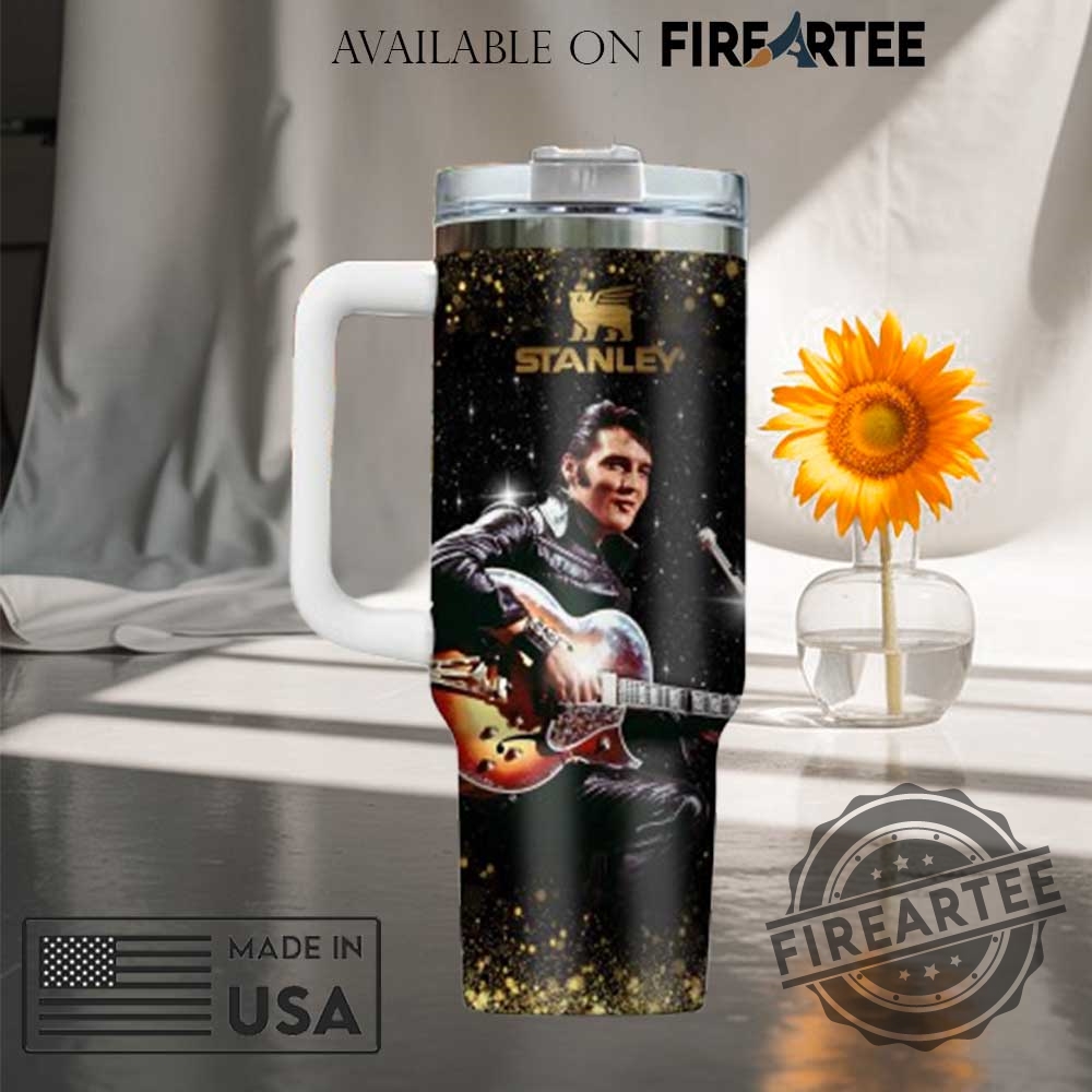 Official Elvis Presley Performance Stanley Tumbler With Handle Vintage Rock Star Fan Merch 6 Official Elvis Presley Performance Stanley Tumbler with Handle Vintage Rock Star Fan Merch