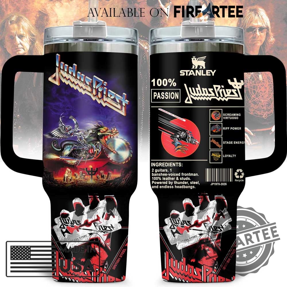 Judas Priest British Steel Stanley Tumbler 100 Passion Heavy Metal Band 5 Judas Priest British Steel Stanley Tumbler 100% Passion Heavy Metal Band