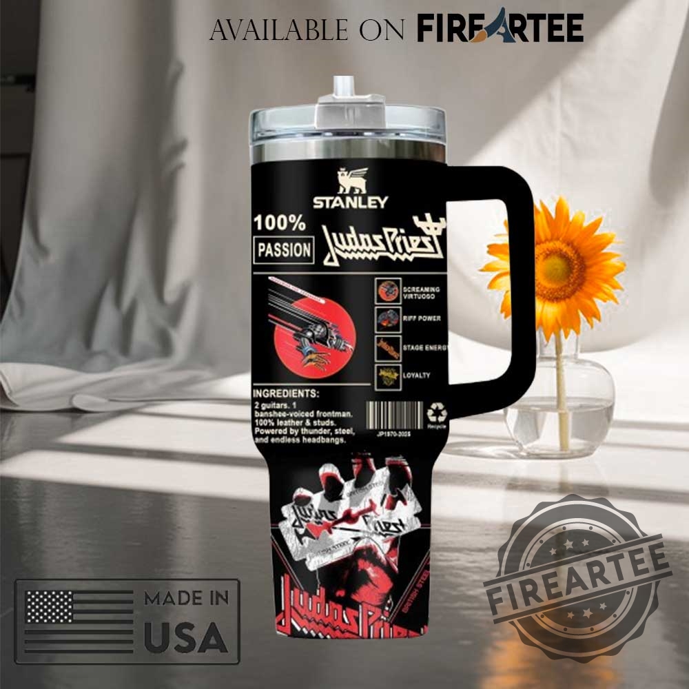 Judas Priest British Steel Stanley Tumbler 100 Passion Heavy Metal Band 7 Judas Priest British Steel Stanley Tumbler 100% Passion Heavy Metal Band