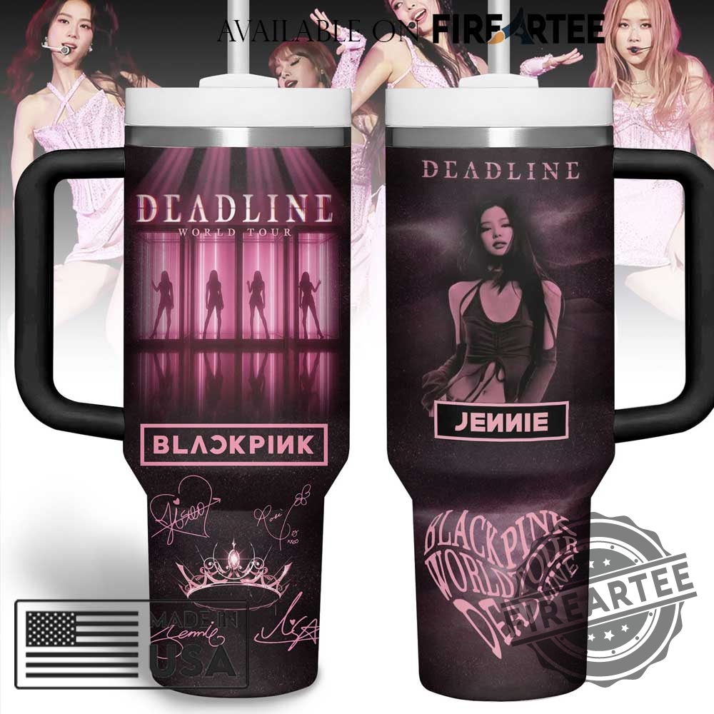 Personalized Blackpink Jennie Signed Stanley Tumbler Kpop Fan Gift Insulated Stainless Steel Mug 6 Personalized BLACKPINK Jennie Signed Stanley Tumbler K-Pop Fan Gift Insulated Stainless Steel Mug