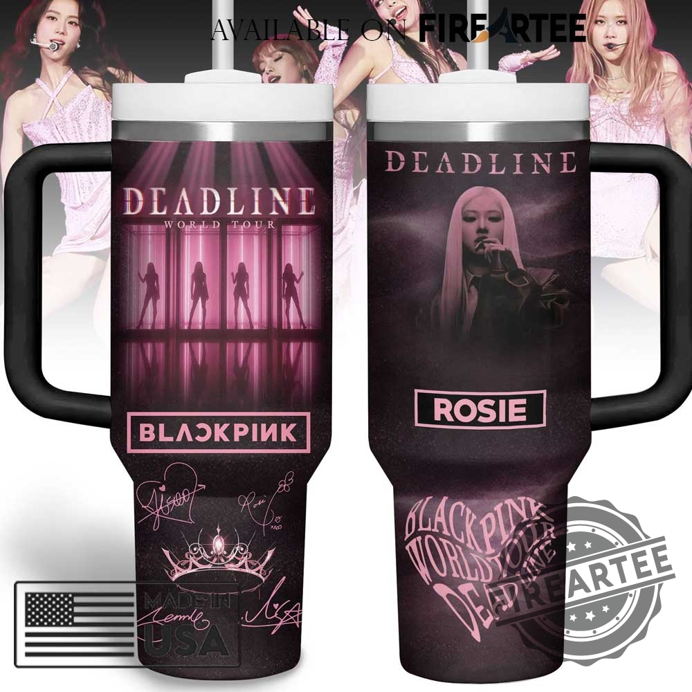 Personalized Blackpink Rosé Signed Stanley Tumbler Kpop Fan Gift Insulated Stainless Steel Mug 6 Personalized BLACKPINK Rosé Signed Stanley Tumbler K-Pop Fan Gift Insulated Stainless Steel Mug