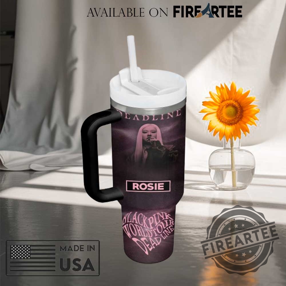 Personalized Blackpink Rosé Signed Stanley Tumbler Kpop Fan Gift Insulated Stainless Steel Mug 7 Personalized BLACKPINK Rosé Signed Stanley Tumbler K-Pop Fan Gift Insulated Stainless Steel Mug