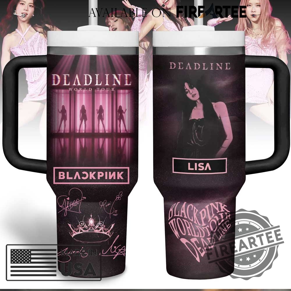 Personalized Blackpink Lisa Signed Stanley Tumbler Kpop Fan Gift Insulated Stainless Steel Mug 6 Personalized BLACKPINK Lisa Signed Stanley Tumbler K-Pop Fan Gift Insulated Stainless Steel Mug