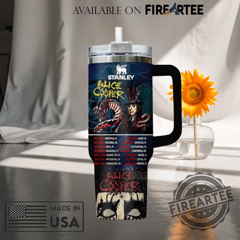 Alice Cooper 2025 Us Tour Stanley Tumbler Shock Rock Legend 6 Alice Cooper 2025 US Tour Stanley Tumbler Shock Rock Legend