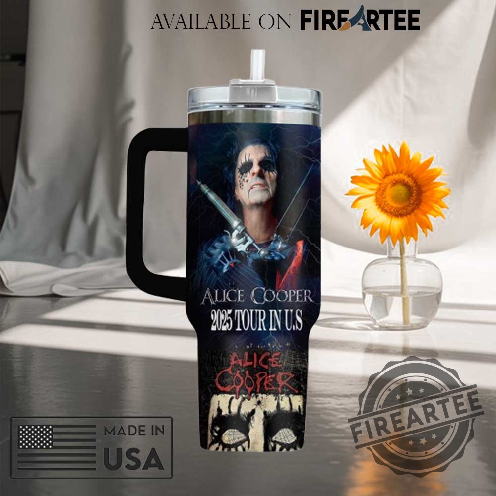 Alice Cooper 2025 Us Tour Stanley Tumbler Shock Rock Legend 7 Alice Cooper 2025 US Tour Stanley Tumbler Shock Rock Legend