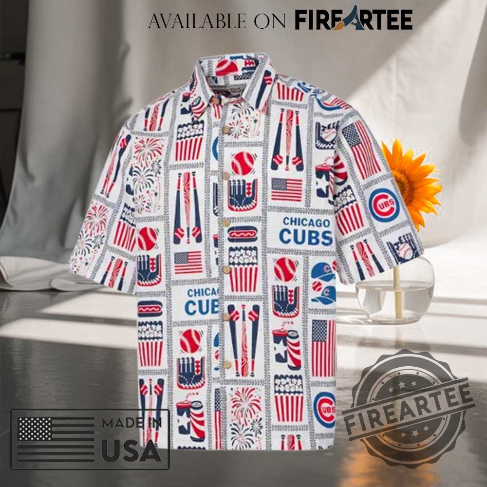 Chicago Cubs Americana Hawaiian Shirt 4 Chicago Cubs Americana Hawaiian Shirt