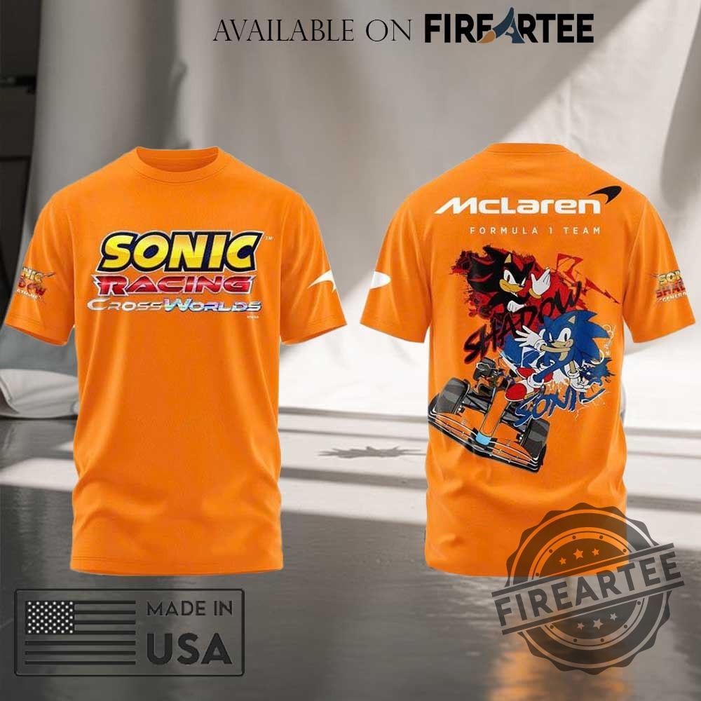 Mclaren F1 X Sonic Racing Cross World Tshirt