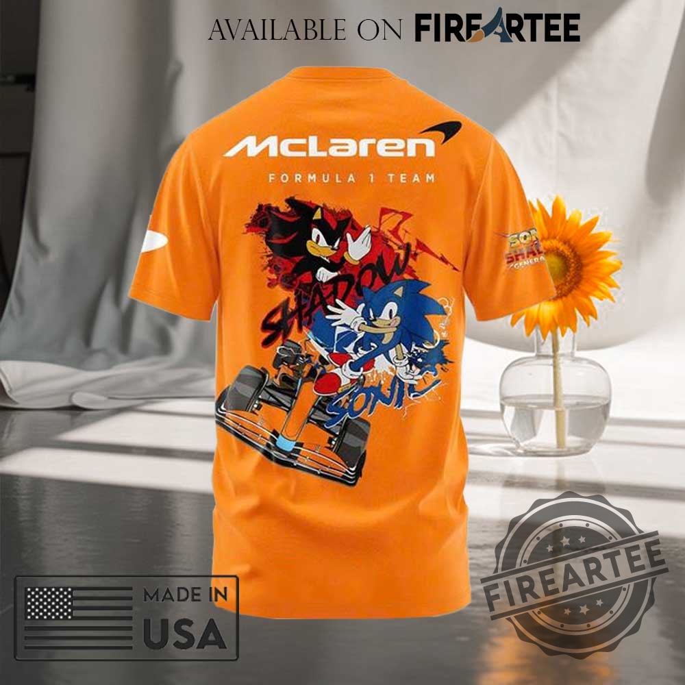Mclaren F1 X Sonic Racing Cross World Tshirt 5 McLaren F1 x Sonic Racing Cross World T-shirt