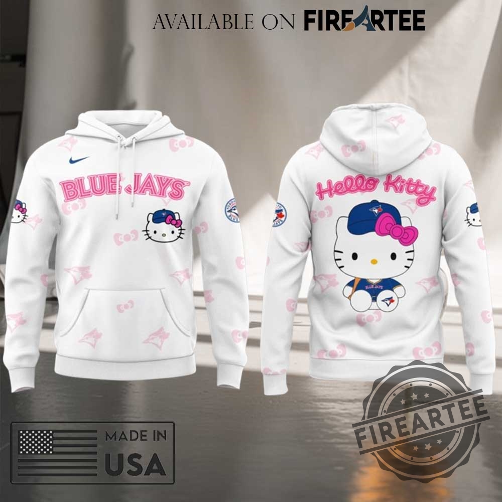 Toronto Blue Jays Hello Kitty Night Hoodie Mlb Crossover