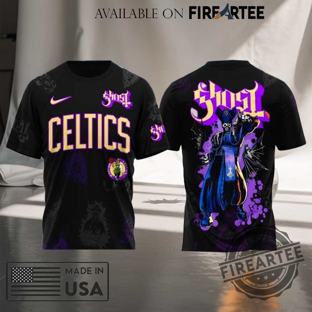 Boston Celtics X Ghost Band World Tour 2025 Tshirt