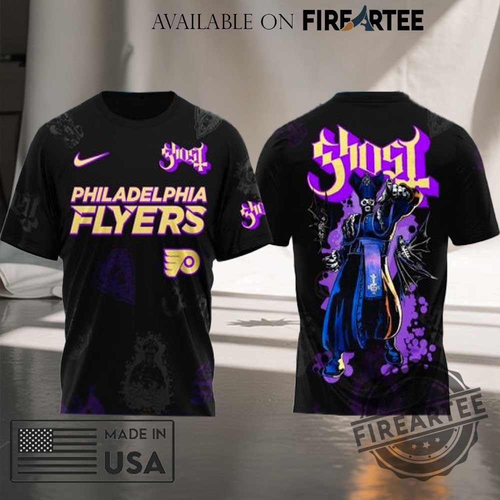 Philadelphia Flyers X Ghost Band World Tour 2025 Tshirt
