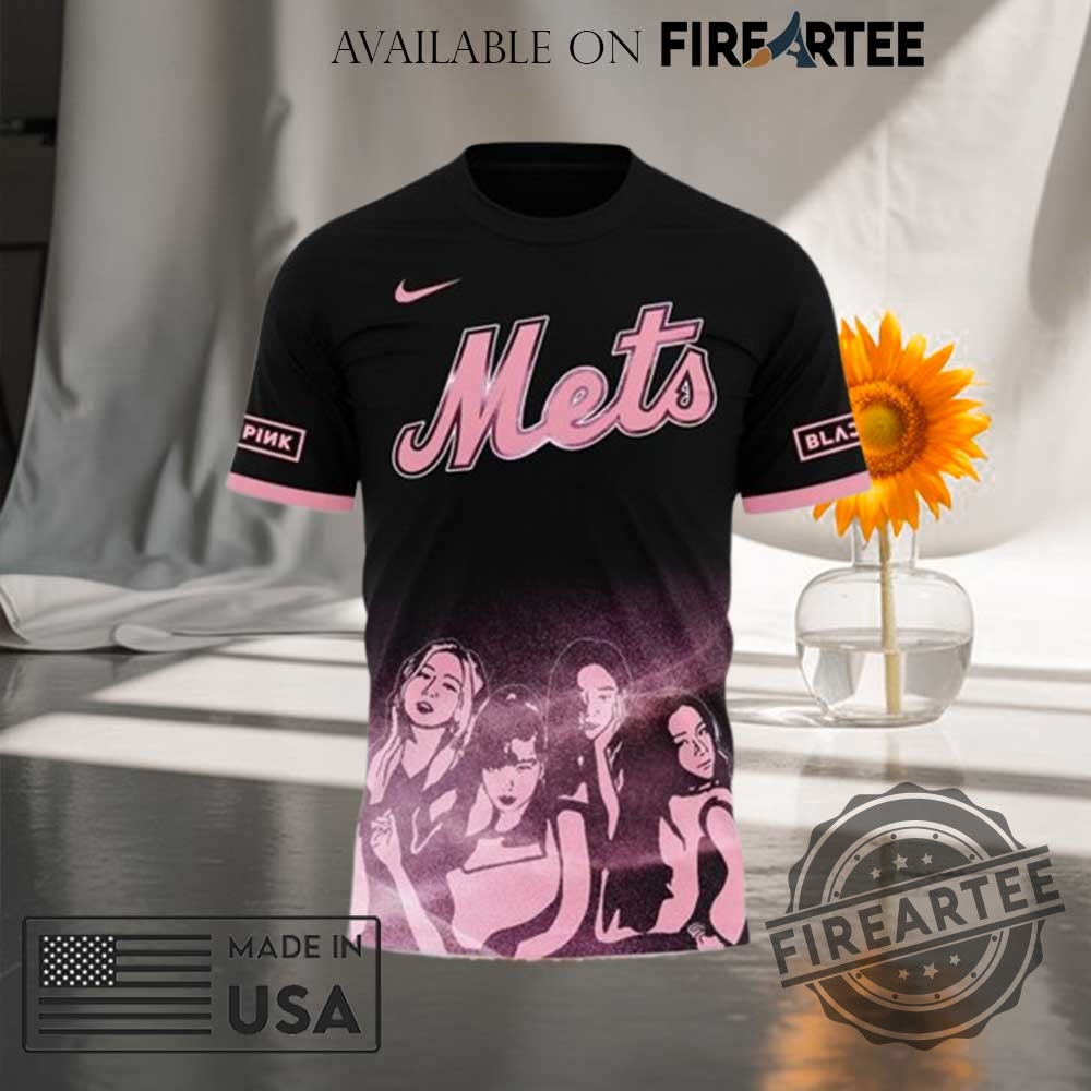 New York Mets X Blackpink Deadline World Tour 2025 Tshirt 4 New York Mets x BlackPink Deadline World Tour 2025 T-shirt