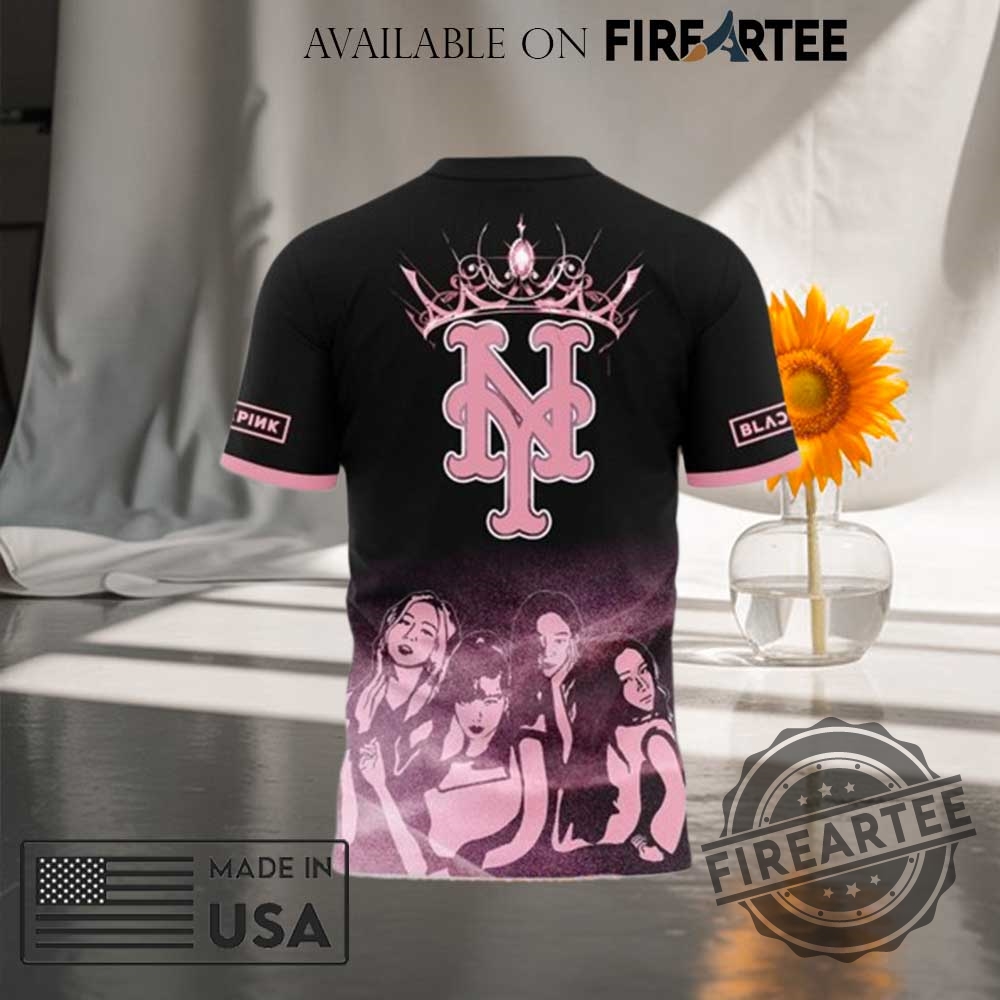 New York Mets X Blackpink Deadline World Tour 2025 Tshirt 5 New York Mets x BlackPink Deadline World Tour 2025 T-shirt