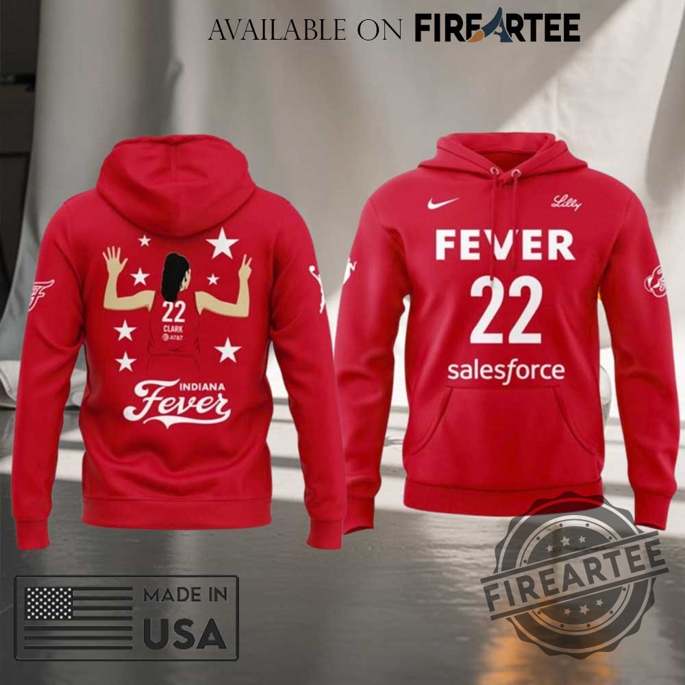 Caitlin Clark Indiana Fever 2025 Red Hoodie