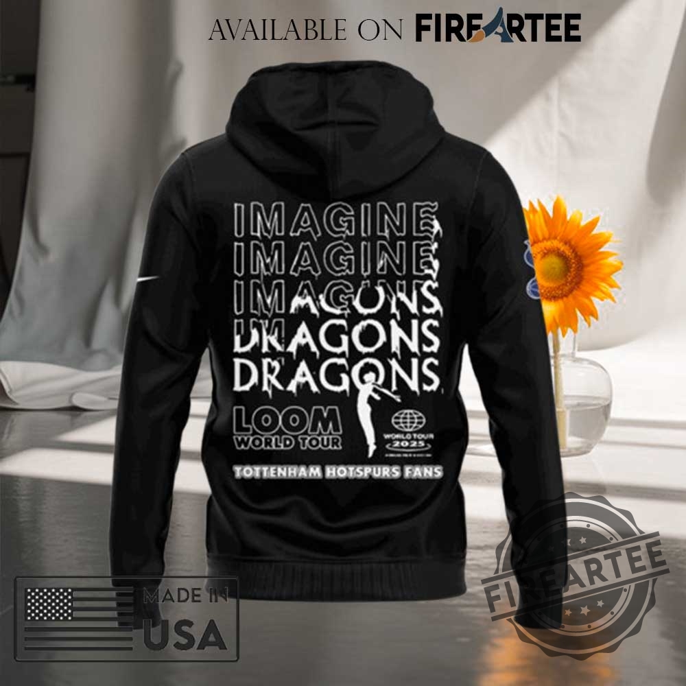 Tottenham Hotspus X Imagine Dragons Black Hoodie 5 Tottenham Hotspus x Imagine Dragons Black Hoodie