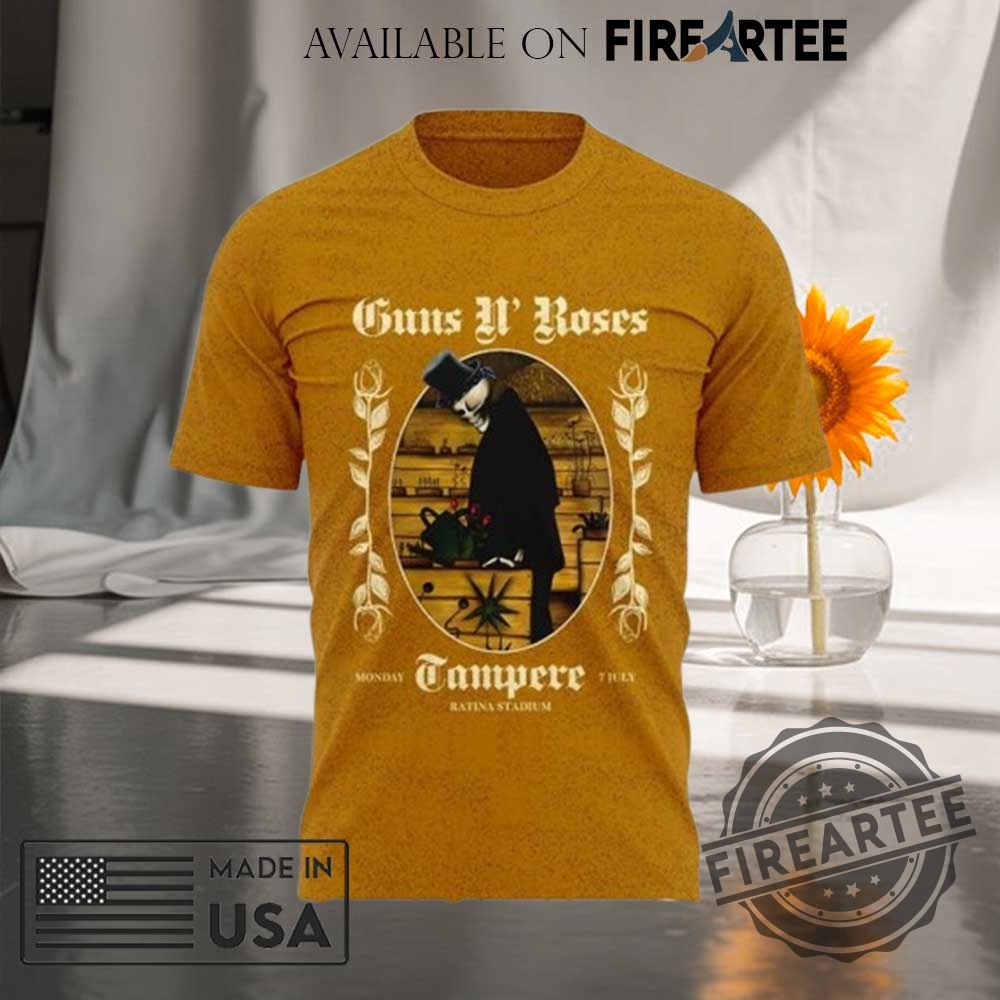 Guns N Roses Tonight We Play Tampere For The Very First Time See You There Tshirt 4 Guns N’ Roses Tonight we play Tampere for the very first time! See you there! T-Shirt