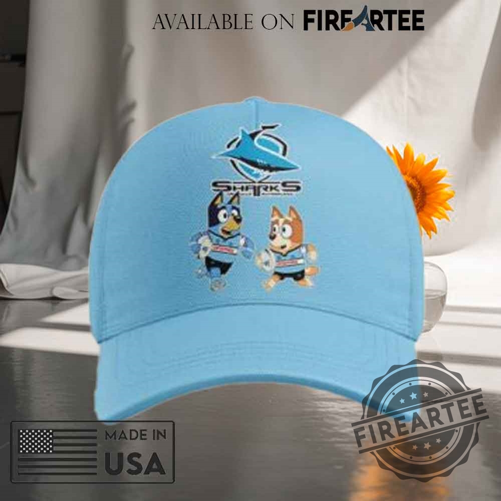 Cronulla Sharks Bluey And Bingo Classic Cap 5 Cronulla Sharks Bluey and Bingo Classic Cap