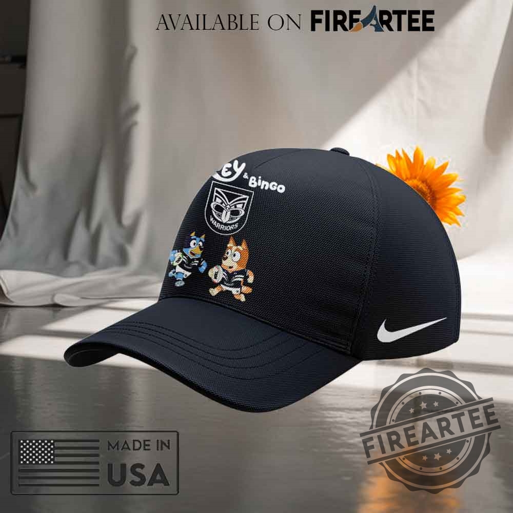 "Top 5 Bluey and Bingo NRL Caps for Every Fan" 3 Nike One Nz Warriors Bluey And Bingo Black Classic Cap