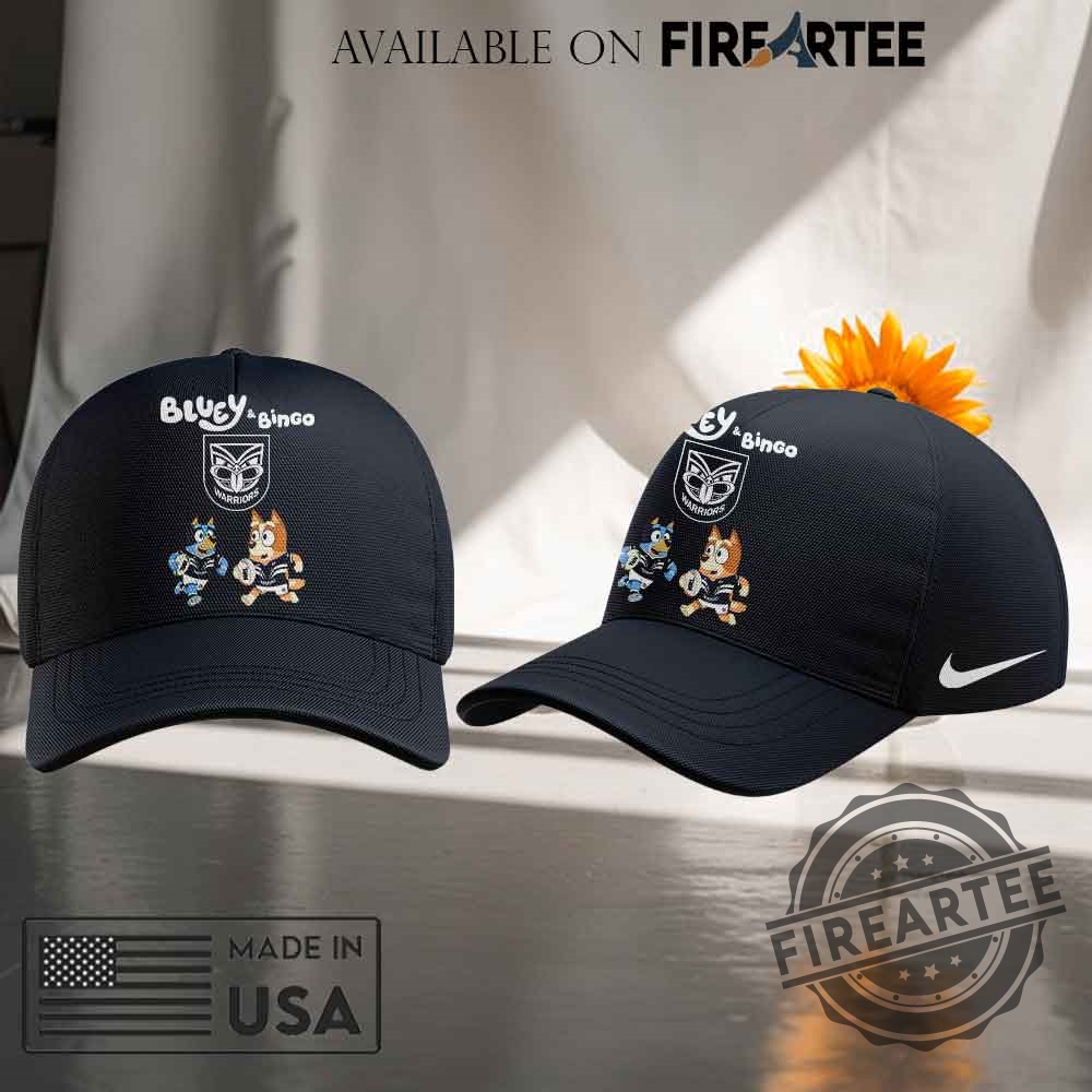 Nike One Nz Warriors Bluey And Bingo Black Classic Cap 5 Nike One NZ Warriors Bluey and Bingo Black Classic Cap