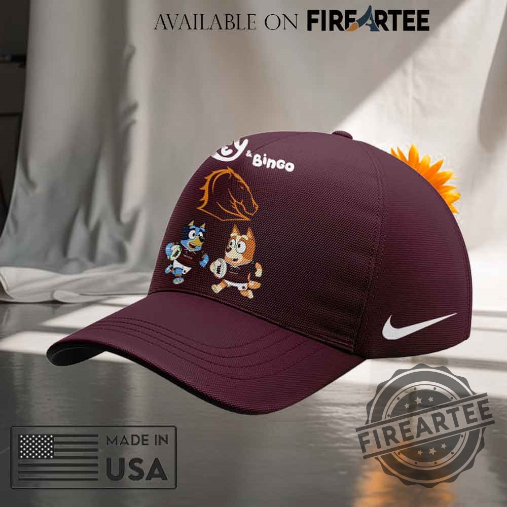 Brisbane Broncos Bluey And Bingo Cap 4 Brisbane Broncos Bluey and Bingo Cap