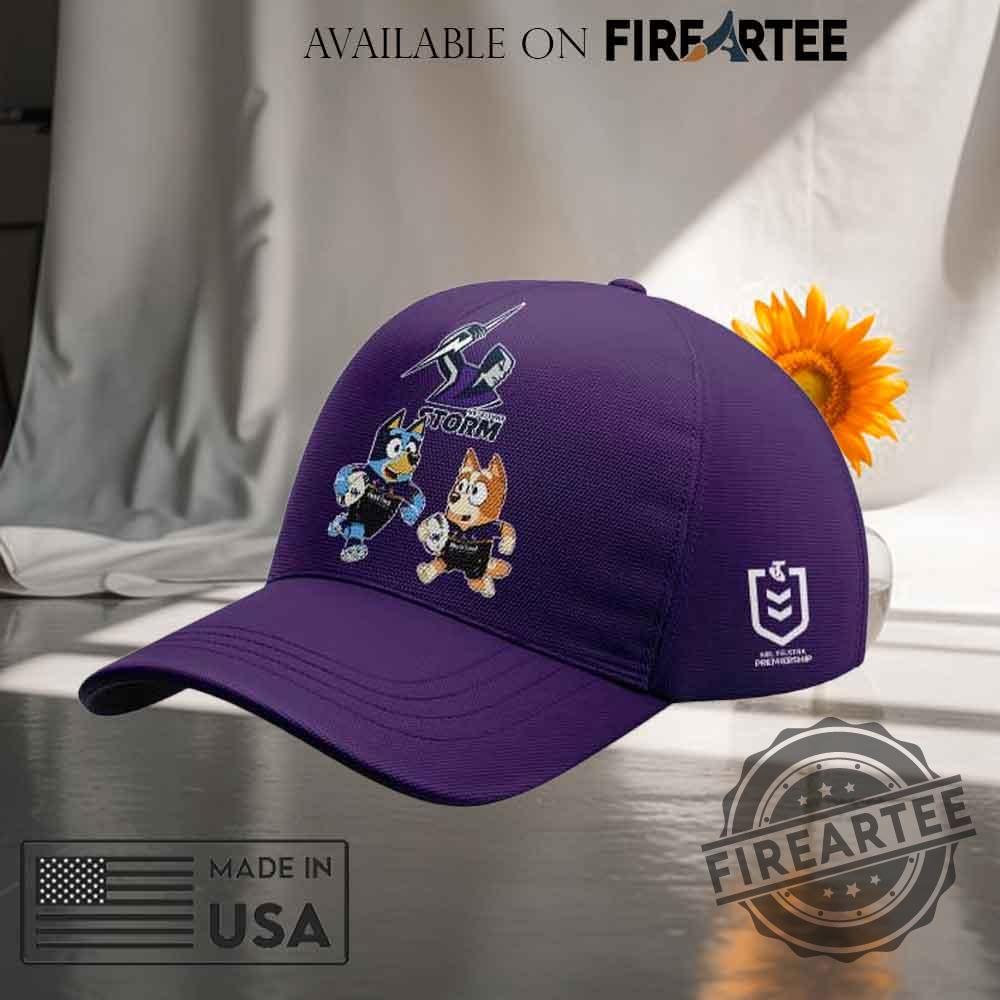 "Top 5 Bluey and Bingo NRL Caps for Every Fan" 11 Melbourne Storm Bluey And Bingo Classic Cap