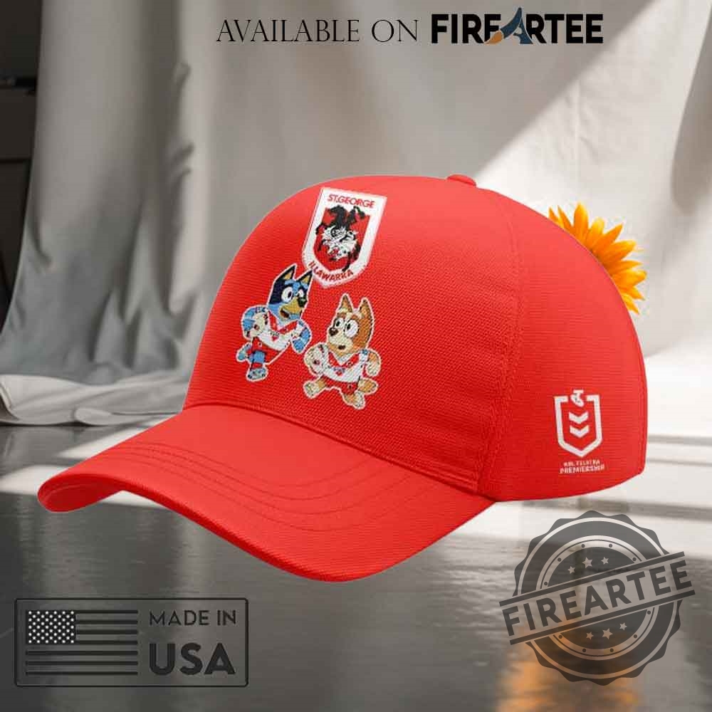 "Top 5 Bluey and Bingo NRL Caps for Every Fan" 12 St. George Illawarra Dragons Bluey And Bingo Classic Cap