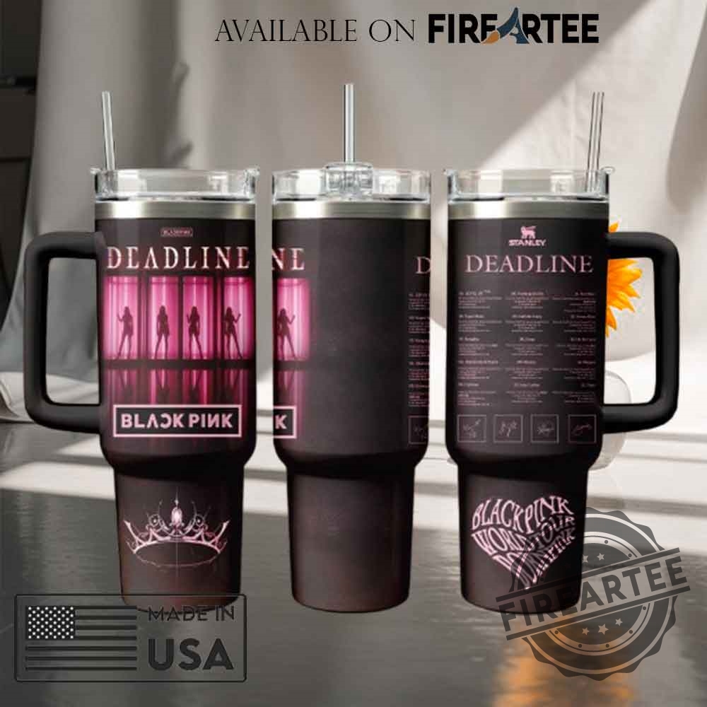 Blackpink Deadline World Tour Stanley Tumbler Kpop Fan Gift